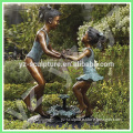 Lovely Bronze Children Fountain for garden decoration